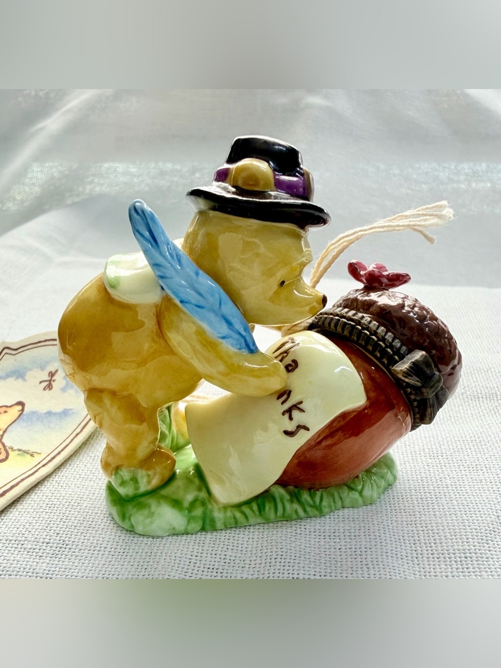 Disney Thanksgiving Pooh Porcelain Trinket Box design by Midwest of Cannon Falls